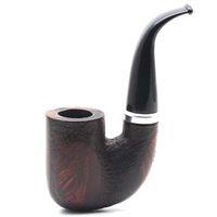 Mr. Brog Smoking Pipe - Model No. 119 OOM Paul Walnut Sandblast- Mediterranean Briar Wood - Hand Made Tobacco Pipe