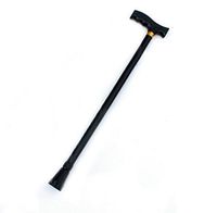 XIZH Trekking Pole-1MM Thick Aluminum Alloy Retractable Walking Stick Adjustable Height Old Man Cane Slip Elderly Trekking Pole,Black