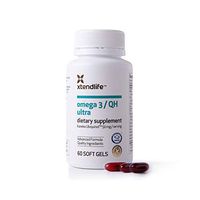 XTENDLIFE Omega 3 QH Ultra Fish Oil - Exclusive New Zealand's Ultimate fishoil Formula w/ CoQ10 Ubiquinol for Optimum Heart Health Support - Men and Women - 60 Gluten Free Soft Gels