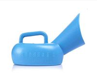 LSY@ Urinal Pot, 900ml Portable Medical Urine Collector Ms Dedicated Chamber Pot Blue Urinal Car Use Easy to Clean Travel Camping Household