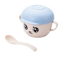 Kids Unbreakable Cereal Bowls, Children's Hat Wheat Straw Fiber Lightweight Bowl, Practice Anti-scalding Shatter-resistant Baby Tableware Bowl