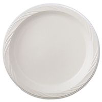 Huhtamaki HUH 82209 Chinet 9" White Color Popular Choice Light Weight Plastic Round Plate