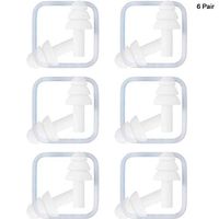 WWZJ Noise Reducing Ear Plugs, Silicone Ear Plugs for Sleeping Snoring Swimming Concerts Factories, Ear Plugs Noise Cancelling & Hearing Protection (6 Pairs)