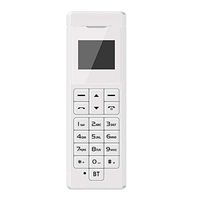 Rcsbtd GSM (Black), MP3, FM, Support Bluetooth, 18 Cay, MTK6261D, 0.66 inch, Card Nomadic Phone (Color : White)