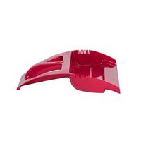 WISPpan Dustpan, Foot Operated Dust Pan with Side Combs (Red)
