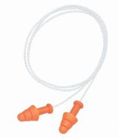 Howard Leight(R) Multiple Use SmartFit(R) 3-Flange CMT (Conforming Material Technology) Corded Earplugs with Nylon Cord (1 Pair Per Paper Bag, 100 Pair Per Box)