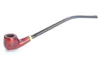 F.E.S.S. Genuine Signature Series II 11" Dark Horse Bent Stem Churchwarden Tobacco Smoking Pipe with Gift Box (FESS343) F.E.S.S.