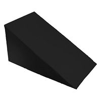 24” X 24” X 10” - Bed Wedge Cover – Wedge Pillow Replacement Cover with Zipper - 100% Cotton Replacement Pillowcase for Bed Wedges - Universal Fit for Wedges Up to 27” Wide - 24” X 24” X 10” - Black