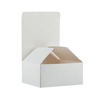 RUSPEPA Recycled Cardboard Gift Boxes - Small Gift Box with Lids for Bracelets, Jewelry and Small Gifts - 4"X4"X2" - 30 Pack - White