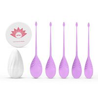 AFAC Kegel Balls for Women, Kegel Weights, Kegel Exerciser, 5 Premium Silicone Kegel Balls for Tightening with 1 Portable Storage Egg Box, Kegel Exercise Products, Pelvic Floor Strengthening Device