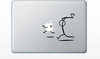 Apple Running from Axe Guy Decal Sticker for Apple MacBook air and pro 11 13 15 17 Models