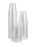 5 Ounce Clear Disposable Plastic Cups - Flexible and Crack Resistant - 200 count Bargain Pack