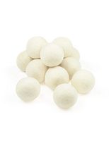 Wool Dryer Balls, Natural Fabric Softener 12pk - White