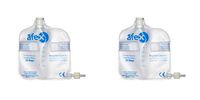 Urinary Collection Bag 500 mL Standard, Non-Vented 2/Pack - Replacement Bags for Afex Incontinence System