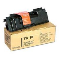 Kyocera 370QB0KM Model TK-18 Black Toner Kit For use with FS-1020D, KM-1500, KM-1815 and KM-1820 Monochrome Printers; Up to 7200 Pages Yield at 5% Coverage (ISO 10561B)
