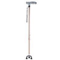 DZY All-Terrain Cane Four-Legged Fracture Rehabilitation Callus Retractable Lightweight Cane Multi-Function Non-Slip-2 Color Optional (Color : Bronze)