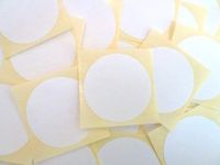 Minilabel Pack Of 30 , 63mm Round , White Paper Circle Labels , Removable Low Tack Adhesive , Easy To Remove , Plain Dot Stickers