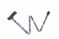 Essential Medical Supply Spring Garden Collection Folding Wood Derby Handle Cane, Lilac