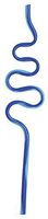 Plastic Squiggle Silly Straws, Assorted 12ct