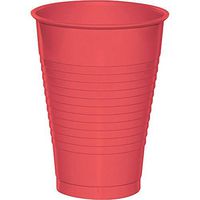 Coral 12oz Plastic Cups 240ct