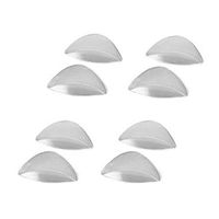 ROSENICE 4 Pairs Transparent Adhesive Arch Support Gel Insole for Flat Feet Correction