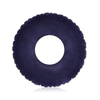 WAOBE Medical Air Inflatable Anti Decubitus Cushion, Round Hemorrhoid Treatment, Bed Sores, Coccyx & Tailbone Pain, Pilonidal Cyst, Perineal Pain,Blue