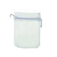 Housweety 25pcs 9cmx12cm White Organza Jewelry Gift Pouch Bags Wedding X-mas Favor