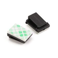 100pcs/lot Management Desk Wall Cord Clamps Adhesive Car Cable Clips Flat Cable Winder Drop Wire Tie Fixer Holder