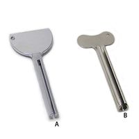 Detectorcatty Tube Wringer Salons Dye Paint Squeezer Extruder Hair Cream Dispenser Stainless Steel Metal Tube Toothpaste Squeezer Tool