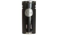 Xikar High Performance HP4 Diamond Quad Flame Cigar Lighter, in Attractive Gift Box, in-line Fuel Adjustment Wheel, Oversized Double EZ-View Fuel Windows, Lifetime Warranty, Matte Black