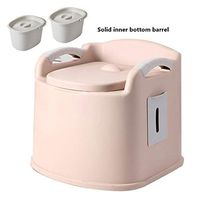 Mobile Toilet,Bedside Commode Chair Shower Seat,Portable Medical Aid for Household Adult Urinal Potty,for Old Man Pregnant Woman Child Handicapped People