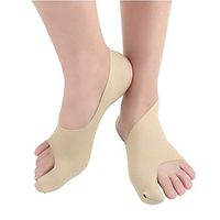 MOXIN Bunion Corrector Bunion Relief, Ultra-Thin Thumb Valgus Orthosis Big Foot Bones Thumb Aligner Toe Valgus Corrector Adult Breathable Comfort,Flesh,L
