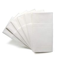 " OCCASIONS" Wedding Party Linen Feel White Dinner Superior Quality Paper Napkins (240, Prefolded for Silverware)