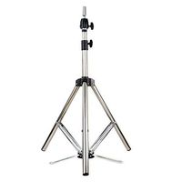 Putars Head Mold Bracket Hair Exercise Head Tripod Dummy Head Stainless Steel Bracket