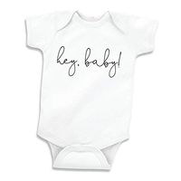 Baby Announcement Gifts for Grandparents Hey Baby (3-6 Months) Black