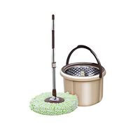 MOP Spinning and Bucket Cleaning Set Hand Pressure Single Barrel Washing and Dehydrating 2 in 1 Head2