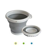 ANPI Foldable Bucket, Collapsible Silicone Plastic Bucket, for Home Cleaning Camping Fishing Travel, Portable Water Storage Carrier Indoor Outdoor