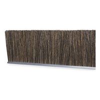 Tanis Brush MB709424 Horse Hair Fill Metal Back Strip, 5/16" Galvanized Backing, 0.008" Diameter Brown Horsehair Bristles, 24" Overall Length, 3" Overall Trim
