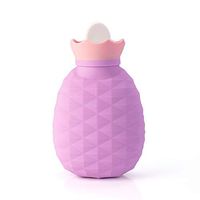HONGFA Cute Cartoon Hot Water Bottle. Best Gift for Valentine's Day, Thanksgiving Day, Christmas Day … (Purple)
