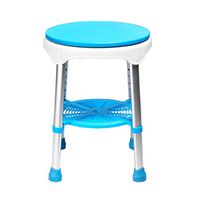 Non-Slip Bath Stool Rotatable Adjustable Bathroom 360 Degree Rotating Bath Chair Old Pregnant Women Shower Stool