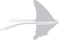 hBARSCI Shark in The Water Vinyl Decal - 5 Inches - for Cars, Trucks, Windows, Laptops, Tablets, Outdoor-Grade 2.5mil Thick Vinyl - Silver Gray