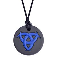 Munchables Celtic Knot Sensory Chew NecklaceMunchables Celtic Knot Sensory Chew Necklace for Adults, Teens and Older Kids (Navy)