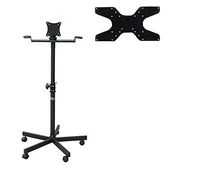 Audio2000'S AST422X Portable Flat Screen Panel LCD LED TV Monitor Stand with Wheels, Including a 400 X 200 mm Standard VESA Mounting Plate with M6 Screws