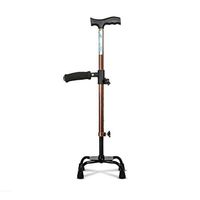 Crutch Anti-Skid Walking Aid Retractable Aluminum Alloy Stick Old Man Cane 62cm1.25mm MUMUJIN
