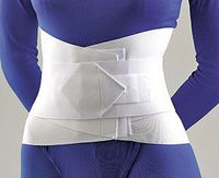 FLA Lumbar Sacral Back Support with Abdominal Support 10" Height 3X-Large 49 - 52