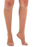 Made in The USA - Absolute Support Sheer Compression Socks Women 15-20 mmHg - Support Stockings for Women - Size Small Beige, SKU: A101BE1