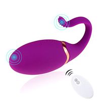 Oolong Purple USB Charging Wireless Remote Control Vi'bra-ting E-g-g Body Msaager - Waterproof & Slient, Best Gift for Lover
