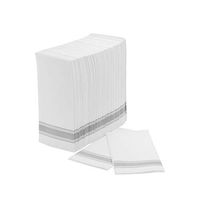 Exquisite 100 Count White And Silver Bulk Pack Classic Paper Linen Like Napkins, Guest Bathroom Hand Towels Disposable For Weddings, Parties, And More Measures 12 Inches X 17 Inches