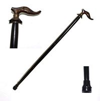 Nautical World Handmade Wooden Folding Walking Stick - Handcrafted Walking Cane with Elephant Style Solid Brass Handle, Affordable Gift Decorative Walking Cane Fashion Statement for Men/Women/Seniors