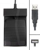 Dictation Foot Pedal for Dragon Medical Practice Edition, Legal, Group and Dragon Medical One - Hands Free USB Single Button Press and Release
